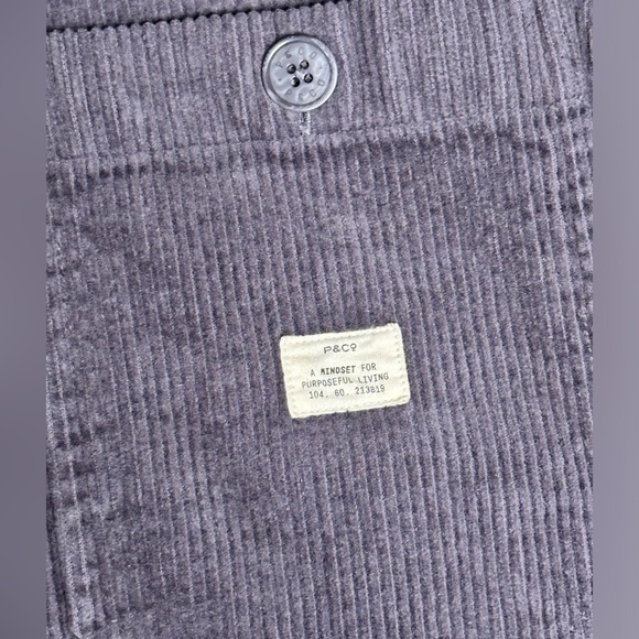 P&Co CORD SERVICE FATIGUE PANTS - SLATE GREY 34 short - Picture 8 of 8